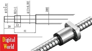 Чертежи для обработки направляющих и винт для ЧПУ ★ Drawings for CNC (Part 2)  #DigitalWorldBG