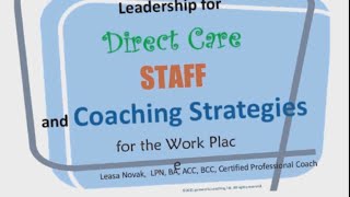 Leadership as a Supervisor to Frontline Staff