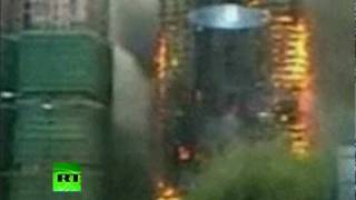 Video of Shanghai skyscraper inferno as 53 killed in China fire