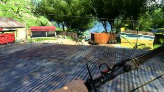 Far Cry 3 on Hard (no hud no tag no wall-hack) recurve bow The Neck's Diner cleanup