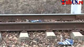 Batran taiat de tren la Resita