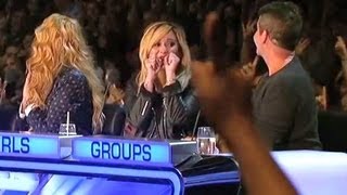 'X FACTOR' PAULINA RUBIO BOOED & SIMON COWELL FOUR CHAIR CHALLENGE: "THE CLIMB" & "CUPS" 03X09 X CAP