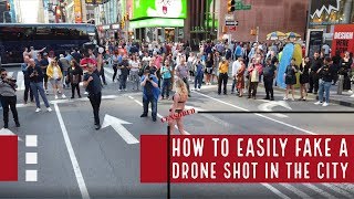 Tutorial: How To Easily Fake A Drone Shot In The City!