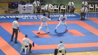 Gavin Bailey vs Panagiotis Loizides. 2014 European Karate Championships
