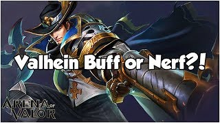 Valhein Buff or Nerf?! (Balance Patch 1/31) - Arena of Valor