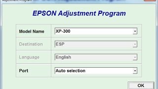 Reset Epson XP300