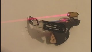 How to make a laser-sighted mini crossbow pistol