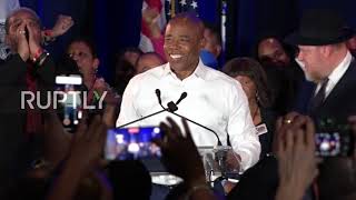 USA: Fmr police officer Eric Adams wins NYC mayor's race