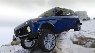 НИВА ТУРБО 200 лс ВАЛИТ ПО БЕЗДОРОЖЬЮ - МОДЫ В ГТА 5