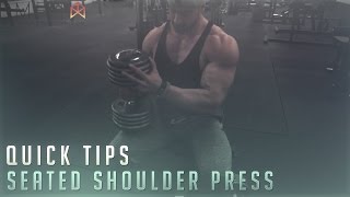 Bradley Martyn - Quick Tips Seated Shoulder press