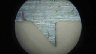 糸鋸刃研磨２  Sharpening Scrollsaw Blade2