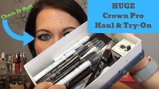 Huge Crown Pro Shadow Sticks Haul & Try-On