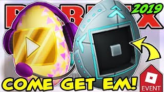 ? ROBLOX LIVE ? LAUNCHING EGGS! - VIDEO STAR AND EGGMIN (Admin Egg) | EGG HUNT 2019 EXTENDED