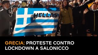 Grecia: proteste contro lockdown a Salonicco