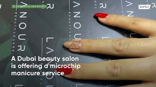 Dubai salon paints microchips onto nails
