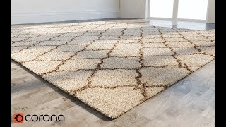 Corona Render 4 - Cinema 4D - Creating an Carpeting