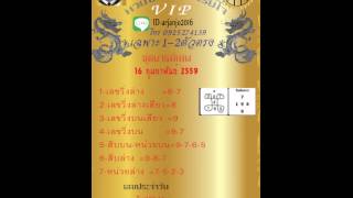 หวยเด็ดๆอาจารย์โจแม่นขั้นเทพ16-2-59