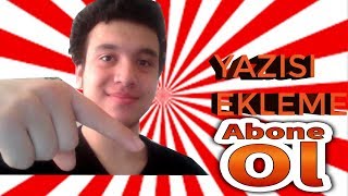 YOUTUBE ABONE OL BUTONU EKLEME 2018