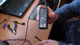Lenovo. Как разобрать блок питания, зарядку от ноутбука, нетбука Lenovo
