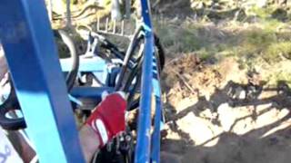 Homemade tractor 4WD/4WS in work