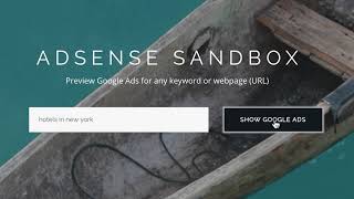 Google Ads Preview Tool   AdSense Sandbox