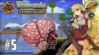 THE BRAIN OF PAIN & POLLY'S PIRATE TOWN! Let's Play Terraria Scavenger Challenge! #5