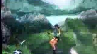 Tomb Raider Anniversary PS2 bug - Lara Fly!!!