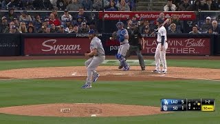 LAD@SD: Kershaw disagrees with umpire's call