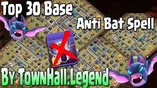 TownHall Legend| 30 Base Destroy Combo Bat Spell (30 Base Chống Bat Spell)