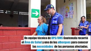 Respuesta de OPS/OMS a erupción del Volcán de Fuego en Guatemala