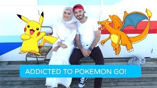 POKEMON GO GATHERING AT THE BEACH! | Ruba Zai