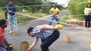 Ball Game with Ropes - Team building activity