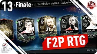 FIFA MOBILE 18 F2P RTG Ep 13 FINALE | 100 Higuain & Treasure Chest! & 2.4mil coin pack opening