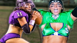 Women Try Lingerie Football