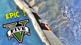 GTA V Online: A MEGA RAMPA FINA com o BATMOVEL!!! MUITO EPICO (GTA V PS4)