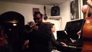 Bill Saxton and his band play "Happy Birthday" for me
