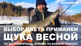 Ловля Щуки Весной. Выбор Цвета Приманки. Спиннинг с Лодки 2018 г. Рыбалка.