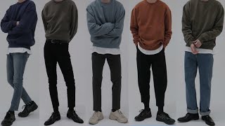 미니멀 남친룩 맨투맨 룩북 sᴡᴇᴀᴛ sʜɪʀᴛ ʟᴏᴏᴋʙᴏᴏᴋ :)