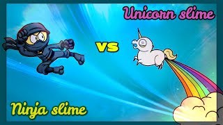 NINJA SLIME РАСПАКОВКА ОБЗОР?‍? ПРОТИВ UNICORN SLIME ? КТО КРУЧЕ??? СЛАЙМ БАТТЛ