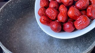 【小穎美食】入秋後要多吃紅棗，教你1個新做法，倒進滾燙的開水中，瞬間變美食