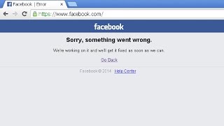 حل مشكلة موقع فيسبوك Sorry, something went wrong مستقبلاََ