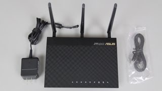 ASUS RT-AC66U Dual-Band Wireless-AC1750 Gigabit Router Unboxing