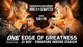 ONE Championship: EDGE OF GREATNESS Weigh-Ins & Hydration Tests