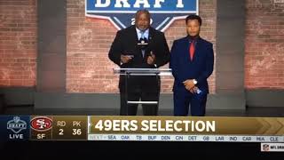 49ers select Deebo Samuel with the 35th pick in the 2019 NFL Draft