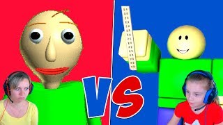 БАЛДИ БАСИКС VS РОБЛОКС БАЛДИ | Злой учитель Балди