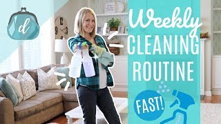 CLEAN MY WHOLE HOUSE WITH ME! ? Fast & Organized Weekly Cleaning Routine Motivation