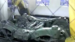 2009年の東武ファンフェスタ～台車塗装ロボット実演