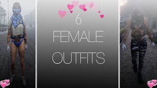 ♡ GTA 5 Online | 6 Female Outfits ♡