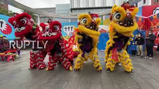 China: Guangzhou residents celebrate Year of the Tiger with acrobatic performances