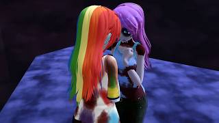 blood warning   mmd x ponypasta   demons